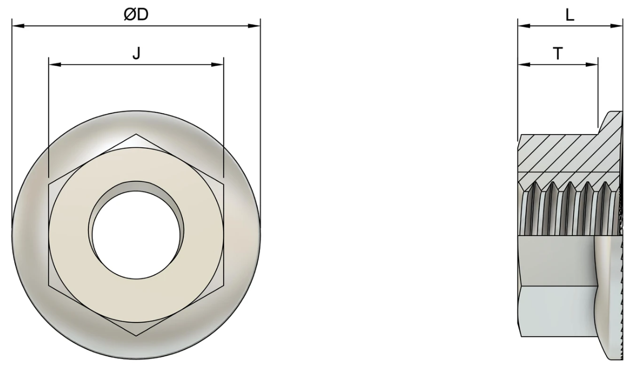 DIN 6923 ISO 4161 FLANŞLI ALTIKÖŞE SOMUN